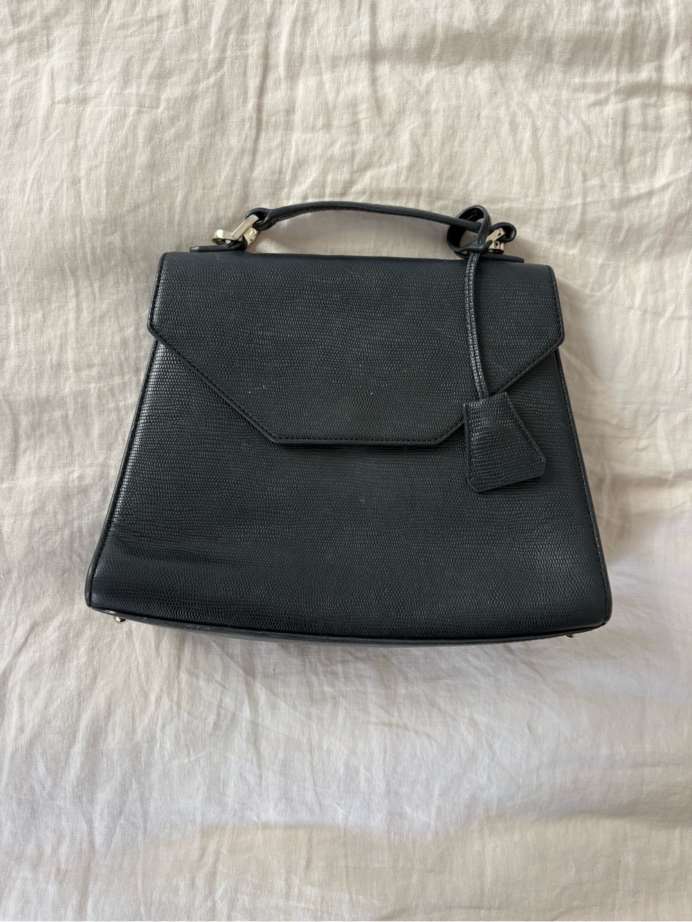 Italic Audrey Embossed Satchel
